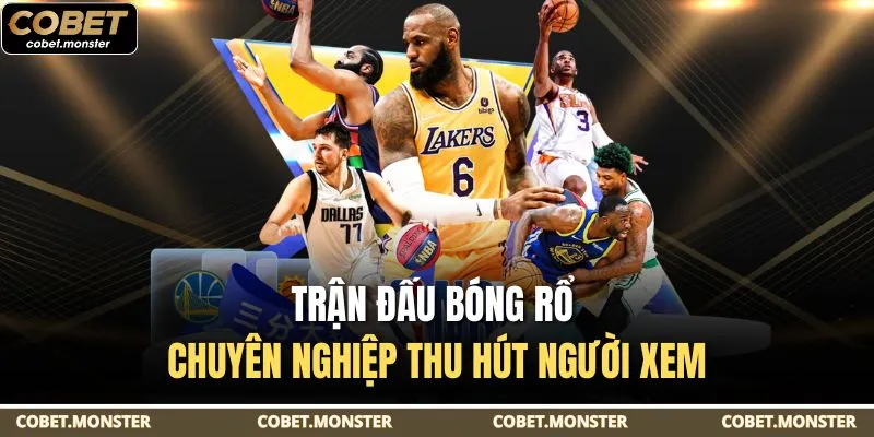 Trận đấu bóng rổ chuyên nghiệp thu hút người xem